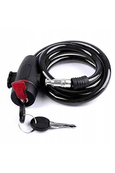 Gearox Bike Cable Lock cu chei Negru