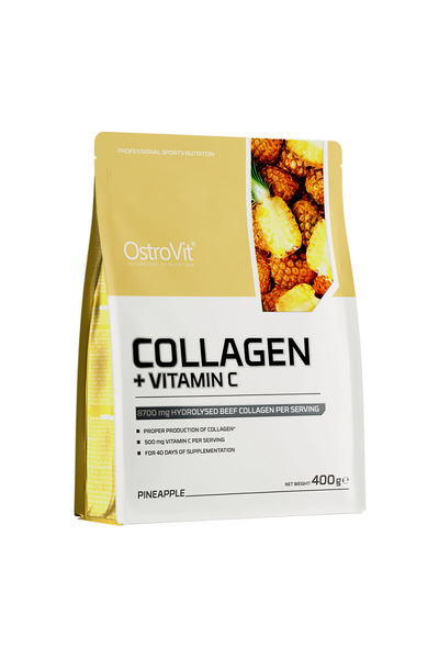 Ostrovit Collagen + Vitamin C pudra Ananas 400 g -
