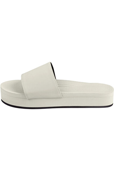 indosole Șlapi Platform Slide Seasalt Alb