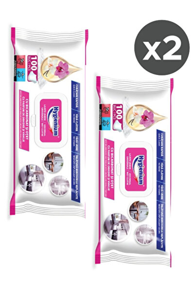 Hygienium SET 2 X Servetele umede Hygienium, 100 buc, 23x21, 5 cm, cu bicarbo...