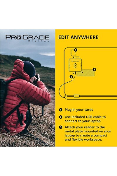 ProGrade Digital USB 3.1 Gen 2 Dual-Slot Card Reader for Compact Flash and SD