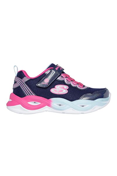 SKECHERS أحذية إس لايتز توستي جلو المضيئة - أزرق داكن/نعناعي/وردي