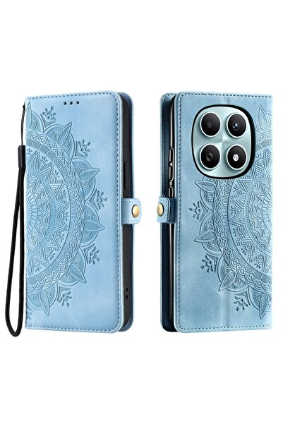 sscase Mandala Flower Θήκη Πορτοφόλι Sky Blue (Xiaomi Redmi Note 15 4G)