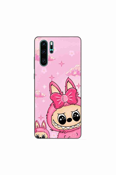 OEM Калъф, съвместим с Huawei P30 Pro, силиконов гел TPU, модел Labubu Pink F...