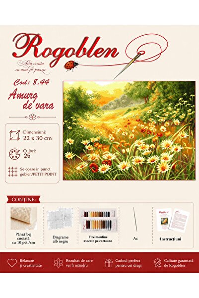 Rogoblen Summer Twilight sewing kit - gobelin Top Bottom Set with canvas, bla...