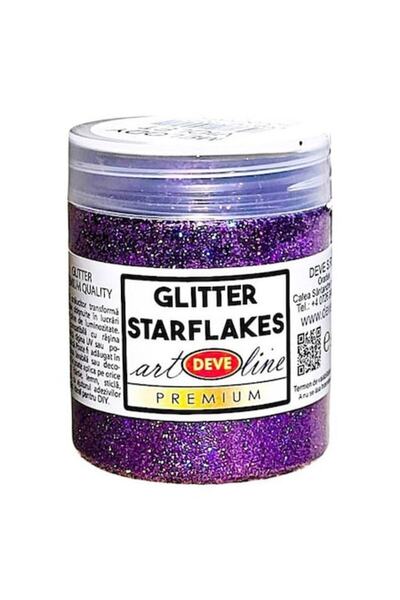 Deve Pigment glitter starflakes Holographic sensations, art line DEVE, 50gr, ...