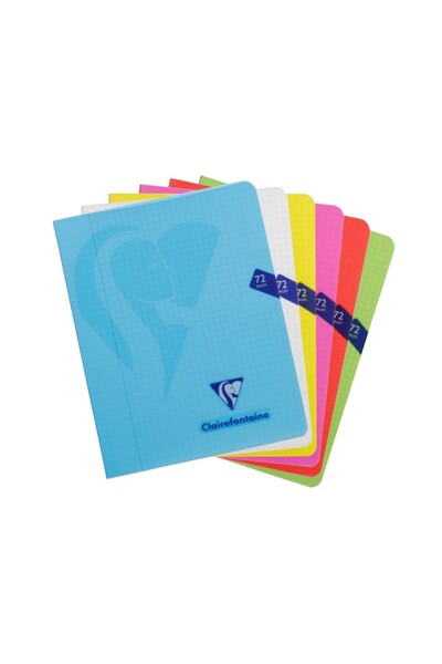 Clairefontaine Caiet capsat A5+ (16,5 x 21 cm), 36 de pagini, Mimesys matematică