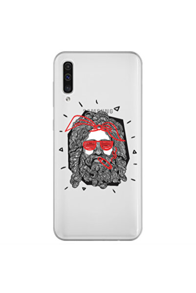 Other Samsung A50 Cool glasses Transparent Silicone TPU Θήκη