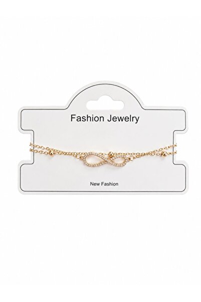 shoppy delight Elegant Infinity Symbol Charm Bracelet with Crystal Accents