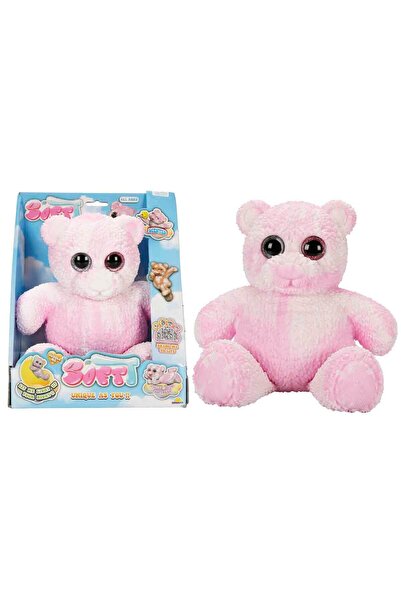 Best Toy Forever SoftT Karanlıkta Parlayan Deluxe Yumuşak Ayıcık - Pembe-Beyaz