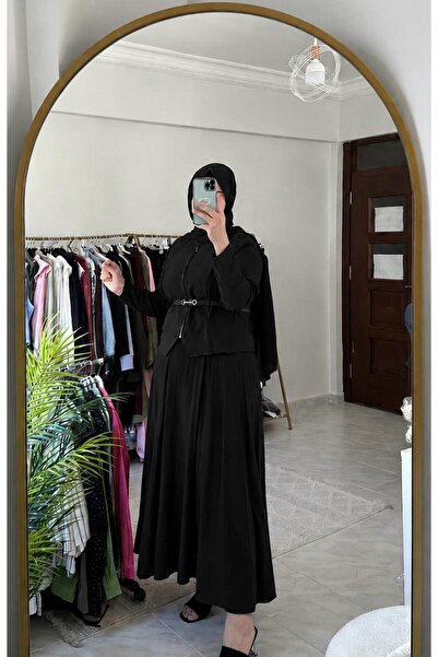 Butik KEMER DETAYLI ETEKLİ TESETTÜR TAKIM