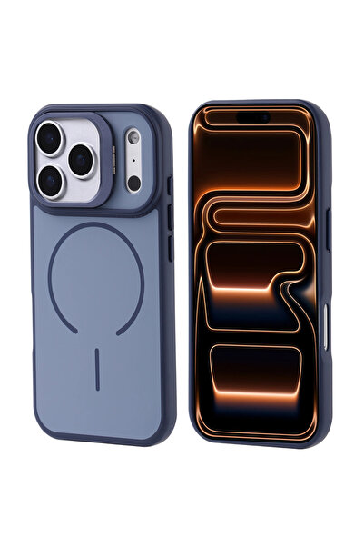 zore Apple iPhone 17 Pro Max Kılıf M-safe Şarj Özellikli Kamera Standlı Notro...