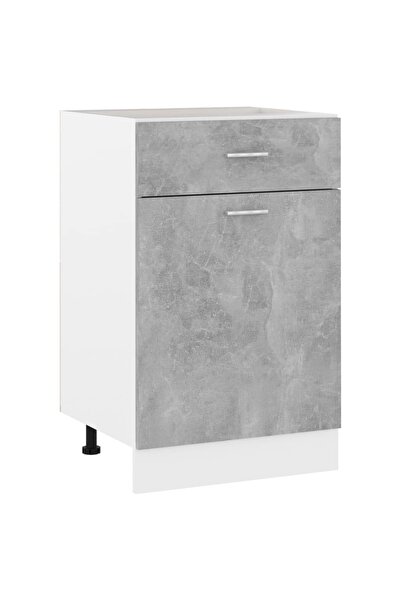 vidaxl Dulap inferior cu sertar “Lyon” gri beton 50x46x81,5 cm