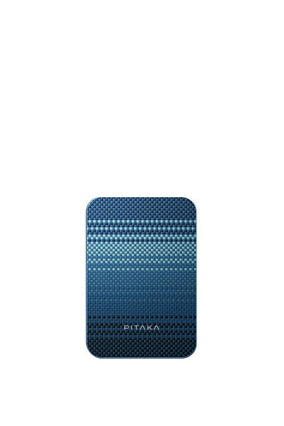 PITAKA Tactile Woven Qi2 MagSafe Aramid Mavi 5000mAh Powerbank 15W