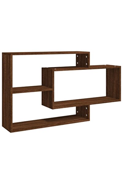 vidaxl Raft de perete, stejar maro, 104x20x58,5 cm, lemn compozit
