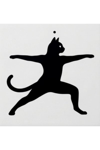 UAStudio Yoga Doing Cat Sticker 20X20