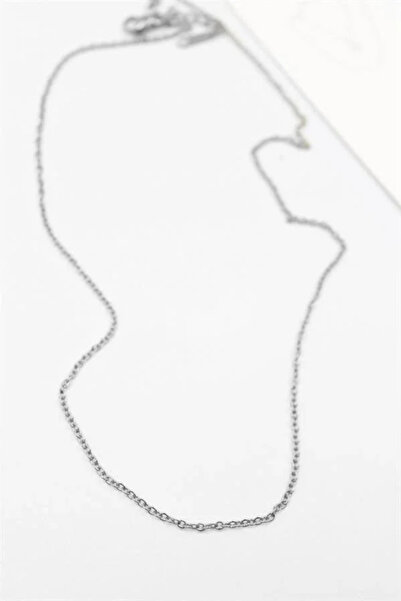 Marsilyan Nvdn- Ieg - Steel Chain Necklace - 45 cm - Silver Iegrs-Nvdn1