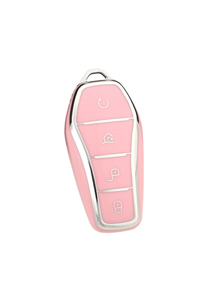OEM Husă cheie pentru BYD Song Plus Atto 3 Han EV Tang DM Qin Seal Dolphin Roz