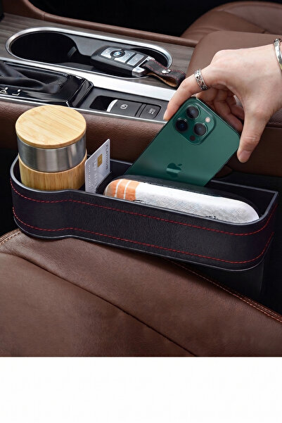 Autobase Car Seat Organizer Gap Filler Black