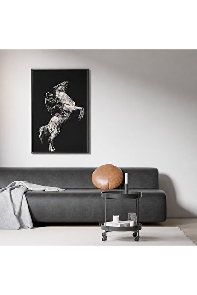 Ghaith Store The Luxurious Black Knight Wall Art Painting - Modern Decor for ...