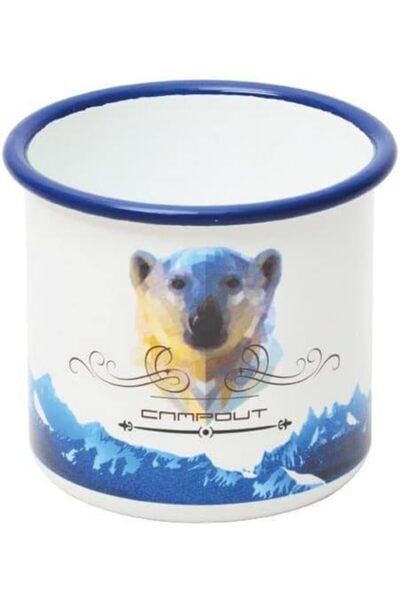 Yıldızan Terra Organik Campout Mug White, Durable Camping Equipment, Camping ...