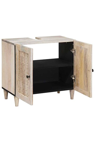 vidaxl Dulap de Baie Pe perete cu depozitare Alb 62 x 33 x 58 cm