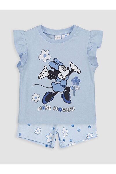 LC Waikiki Lcw Baby Minnie Mouse Printed Baby Girl Set