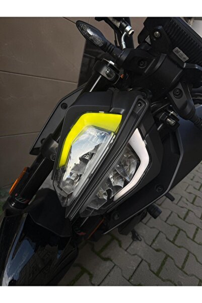 Ark Sticker KTM Duke Gen 2 Kasa 2017 Ve 2023 Gündüz Led Sticker Set Açık Sarı