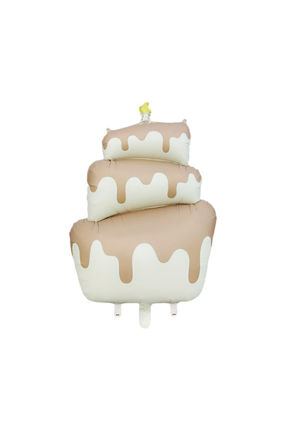 Party Country Foil Balloon -3 Layer Cake- Cream Size: 55 cm X 96 cm