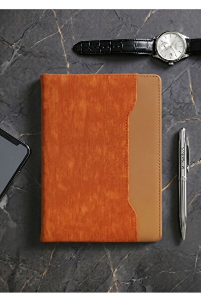 Mr.Notebook Kişiye Özel İsim Yazılı Çift Dokulu Cepli Taba Termo Deri Defter ...