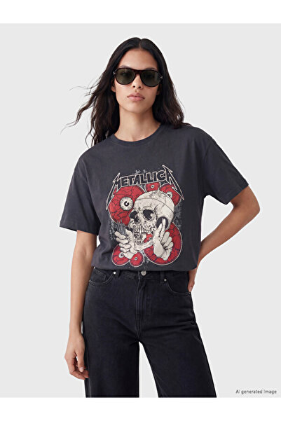 LC Waikiki Printed 100% Cotton Women's T-Shirt