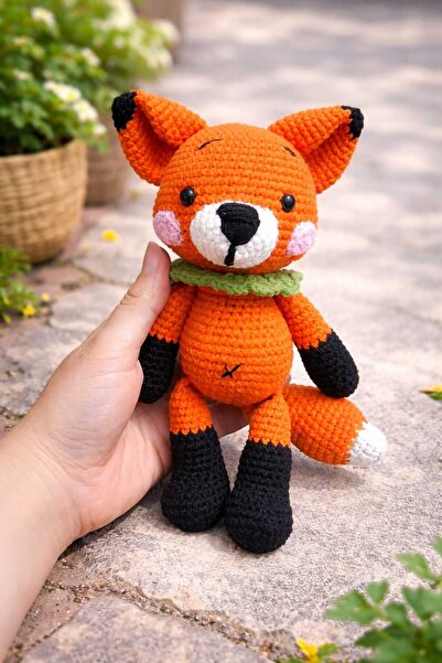 SR HOBİ Amigurumi Tilki Oyun Ve Uyku Arkadaşı