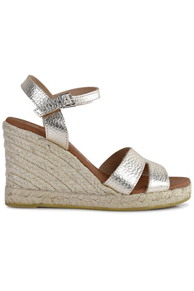 Oh! My Sandals Δερμάτινη χρυσή εσπαντρίγια Oh my Sandals 5746