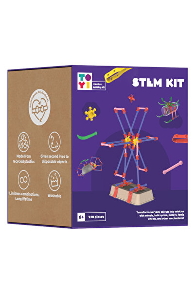 Toyi مجموعة أدوات تعليمية STEM - 920 قطعة من ألعاب البناء الإبداعية والصديقة ...