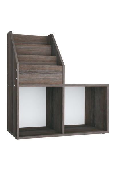 vidaxl Raft reviste copii gri/sonoma 71x30x78,5 cm lemn prelucrat