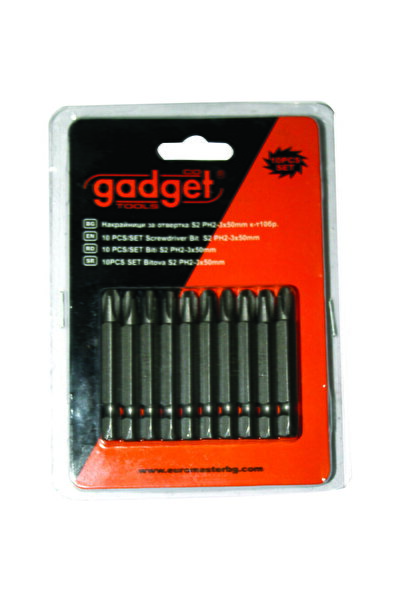 Gadget 10pcs/Set biti S2 PH-3x50mm GD