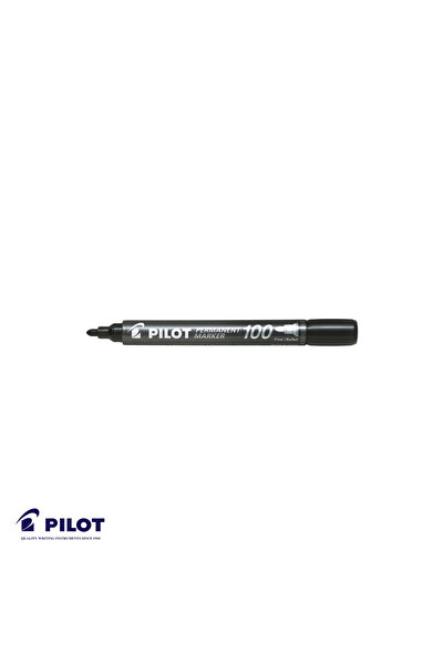 Pilot 100 markere permanente, vârf rotund de 3mm, negru, rezistent la apă, pe...