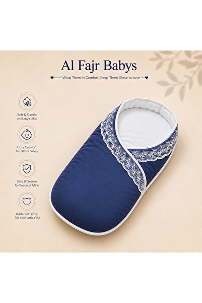 Al Fajr Babys بطانية لف الأطفال حديثي الولادة |   كيس نوم للأطفال |   لفافة ق...