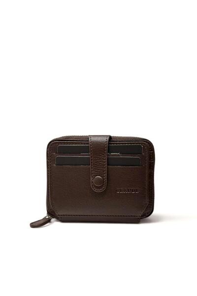 Grande Genuine Leather Card Holder Zipper Wallet