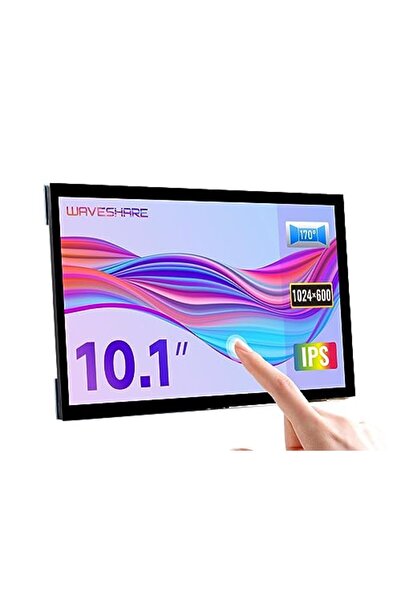 WaveShare 10.1inç Ekran Kapasitif Dokunmatik Ekran HDMI LCD (E) 1024×600 Çözü...