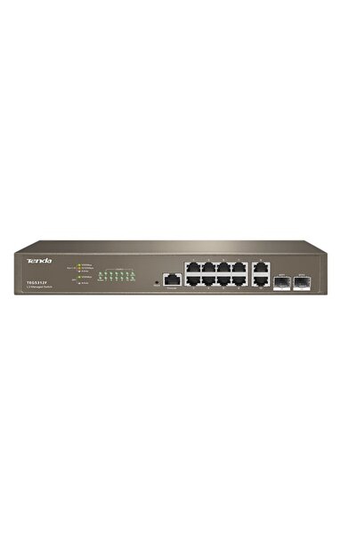 Universal TENDA 10port 2-SFP جيجابت مفتاح قابل للإدارة TEG5312F