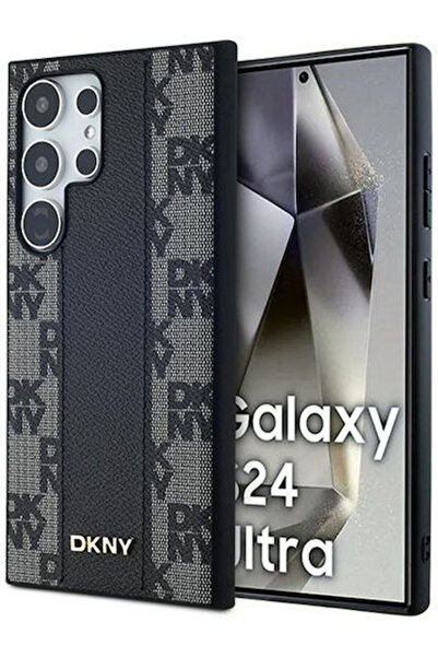 Dkny Πίσω Κάλυμμα με Σχέδιο από Συνθετικό Δέρμα / Δέρμα Μαύρο (Galaxy S24 Ult...