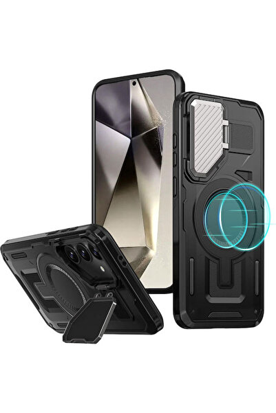 Techsuit Πίσω Κάλυμμα Πλαστικό / Σιλικόνης Μαύρο (Galaxy S25+) Κωδικός: KF234...