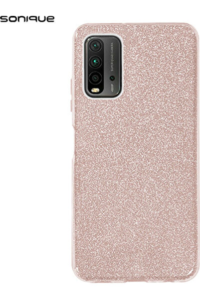 Other Σονίκ Λαμπερή Πίσω Θήκη Σιλικόνης Ροζ (Redmi 9T)