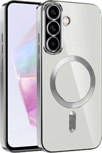 Techsuit Πολυτελής Κρυστάλλινη Πίσω Θήκη Σιλικόνης Ασημί (Samsung Galaxy A36 ...