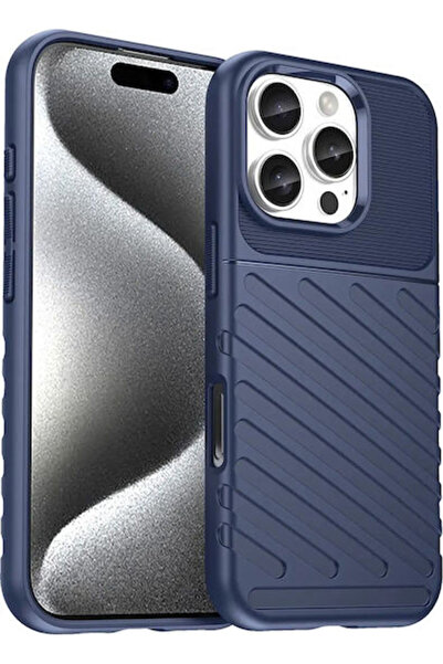 Hurtel Ενισχυμένη Σιλικονούχα Πίσω Θήκη Μπλε για iPhone 17e / 16e