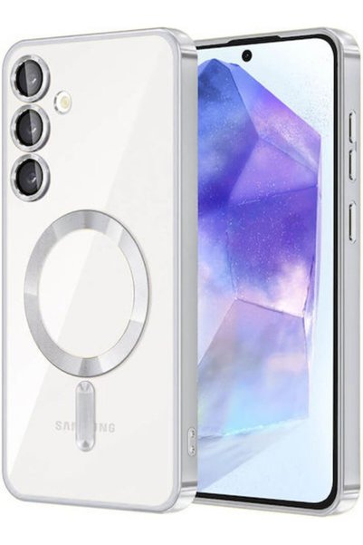 Techsuit Πίσω Κάλυμμα Σιλικόνης Ασημί (Galaxy A55)
