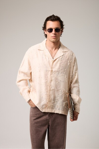 2512 Clothing Turn-Down Collar Woven Shirt