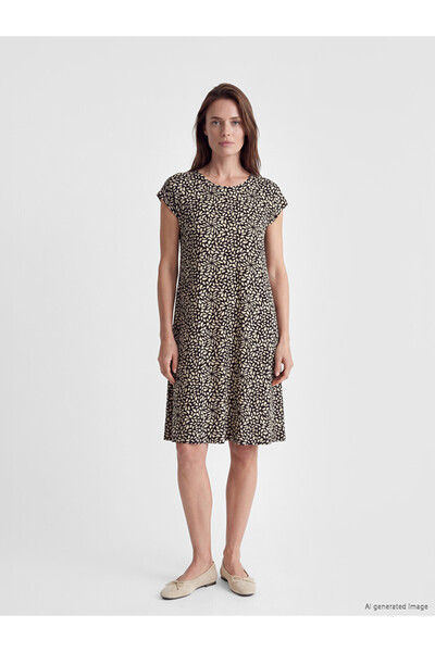 LC Waikiki Esvab • Modern & Distinctive Zero Roba Collar Embroidered A-Line D...