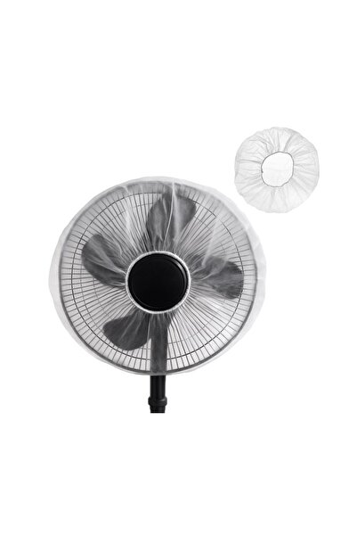 Zet White Fan Cover, 52 cm, Practical Dust Protection and Storage